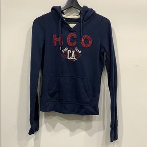 HOLLISTER Women Navy Hoodie Size Small